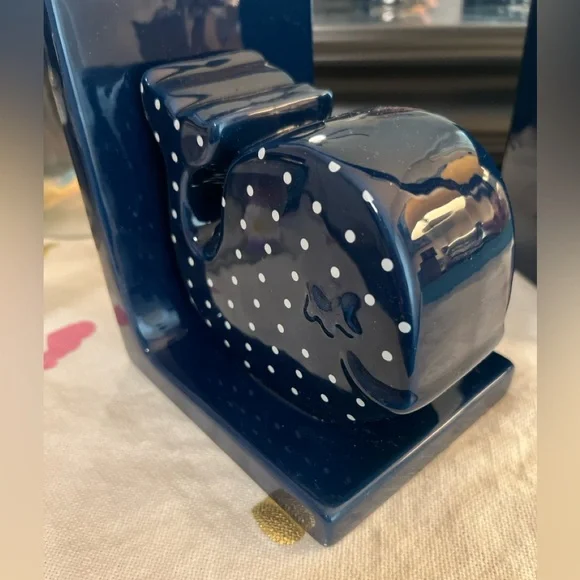 Navy Blue Whale Bookends - Picture 11 of 11